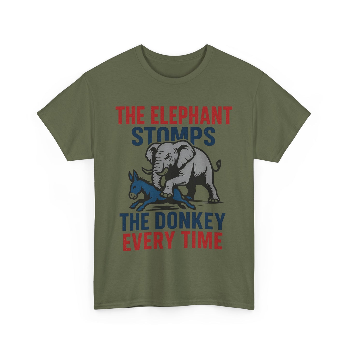 Elephant Stomps The Donkey Tee