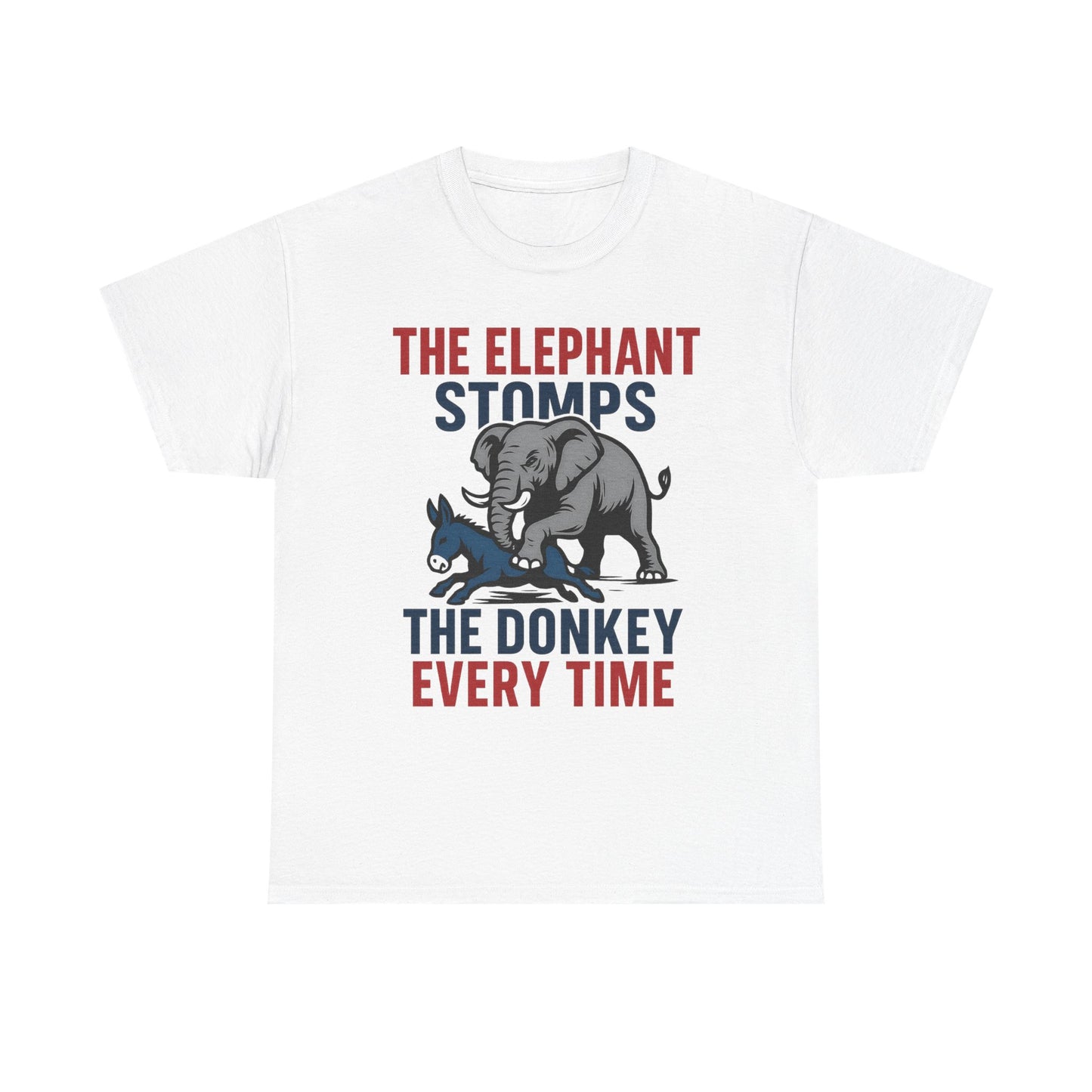 Elephant Stomps The Donkey Tee