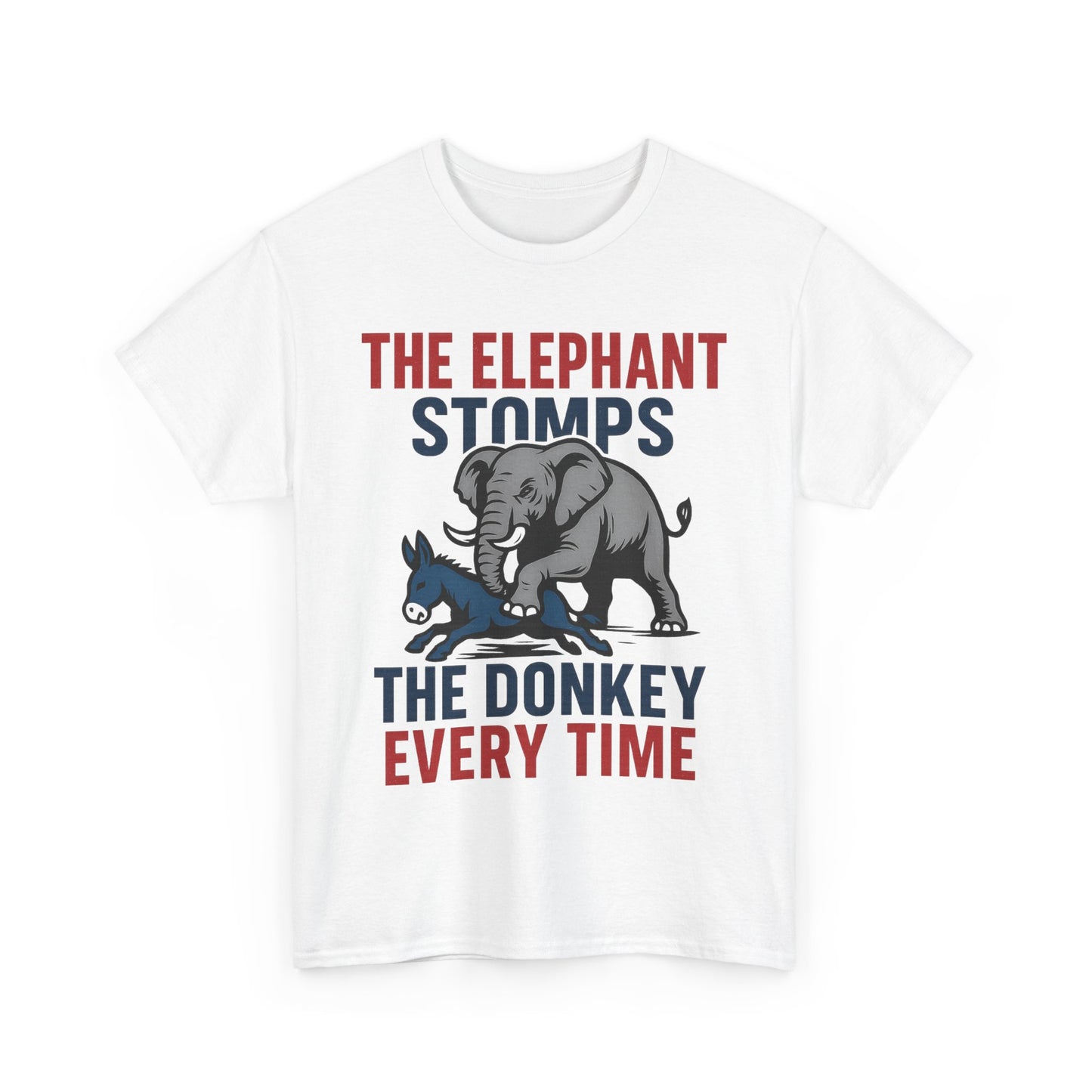 Elephant Stomps The Donkey Tee