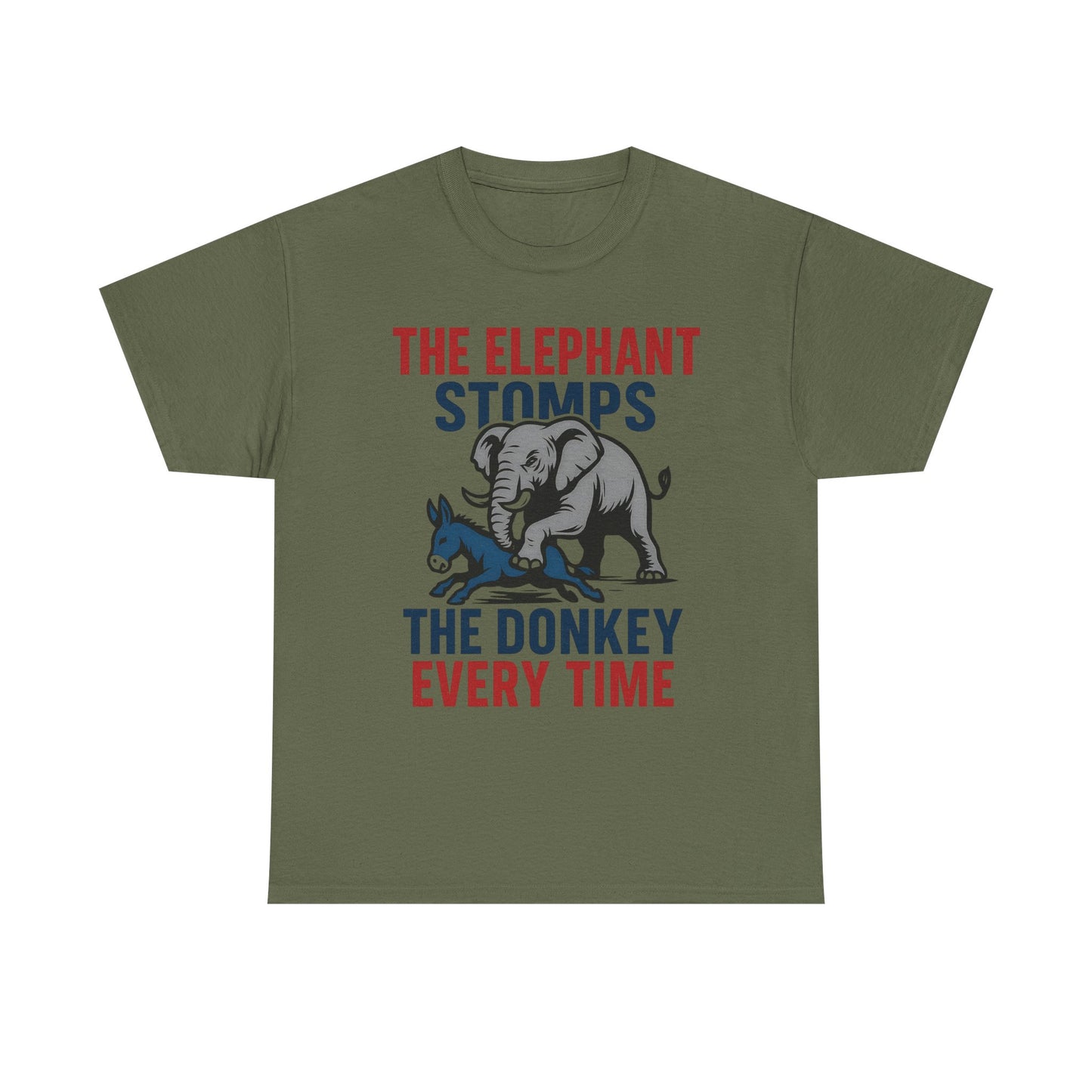 Elephant Stomps The Donkey Tee